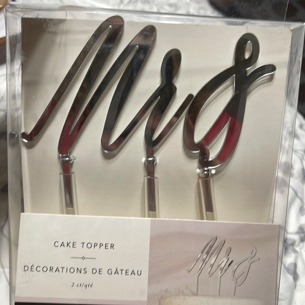 New Mr & Cake topper